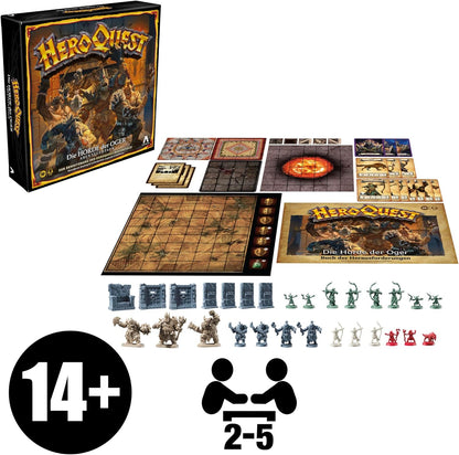 Avalon Hill HeroQuest The Horde of the Ogres Adventure Pack, Role Play, HeroQuest Base Game Required to Play - German Version