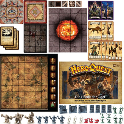 Avalon Hill HeroQuest The Horde of the Ogres Adventure Pack, Role Play, HeroQuest Base Game Required to Play - German Version