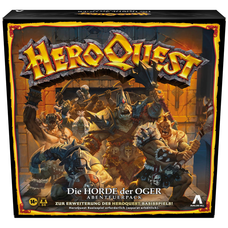 Avalon Hill HeroQuest The Horde of the Ogres Adventure Pack, Role Play, HeroQuest Base Game Required to Play - German Version