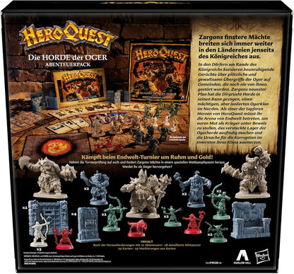 Avalon Hill HeroQuest The Horde of the Ogres Adventure Pack, Role Play, HeroQuest Base Game Required to Play - German Version