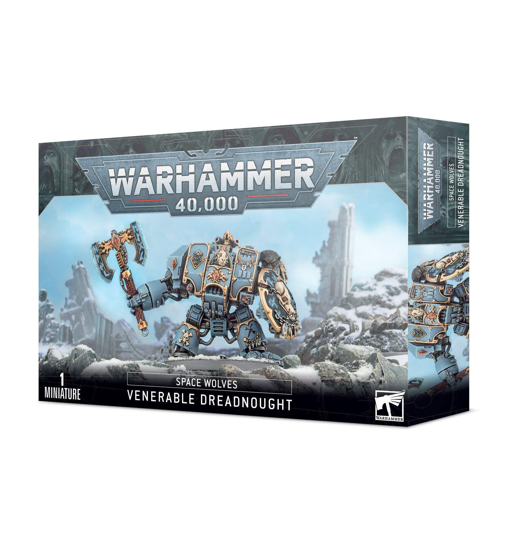 Games Workshop Venerable Dreadnaught/Bjorn the Fell-Handed/Murderfang: Space Wolves