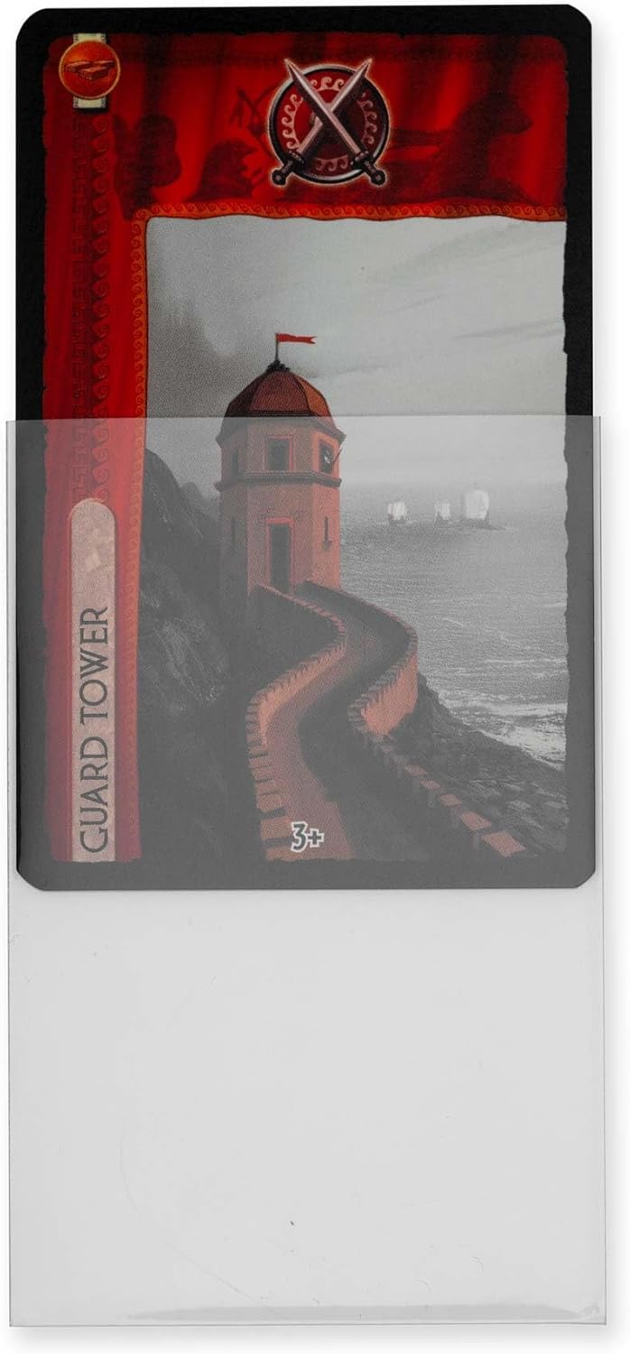 Vault X Extra Large (7 Wonders) Board Game Sleeves for Cards of 65x100mm Protect, Preserve with Non-PVC Anti-Static Fitted Sheath (80pcs