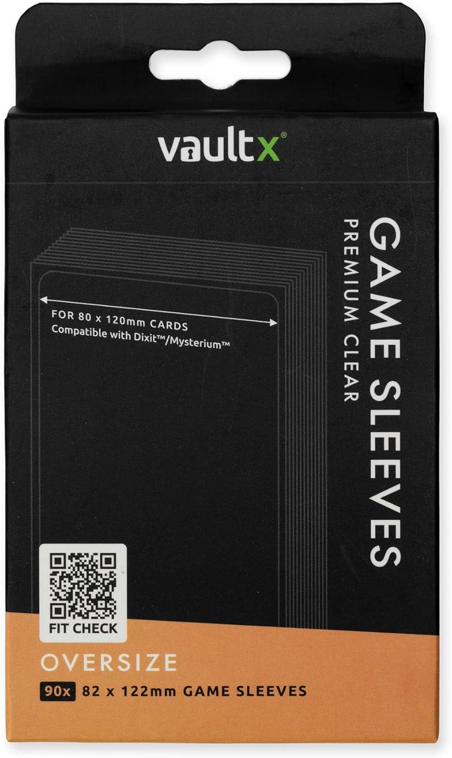 Vault X Oversize (Dixit) Board Game Sleeves for Cards of 80x120mm Protect, Preserve with Non-PVC Anti-Static Fitted Sheath (90pcs