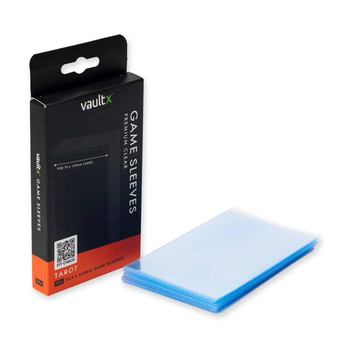 Vault X 'Tarot' Board Game Sleeves for Cards of 70x120mm Protect, Preserve with Non-PVC Anti-Static Fitted Sheath (50pcs