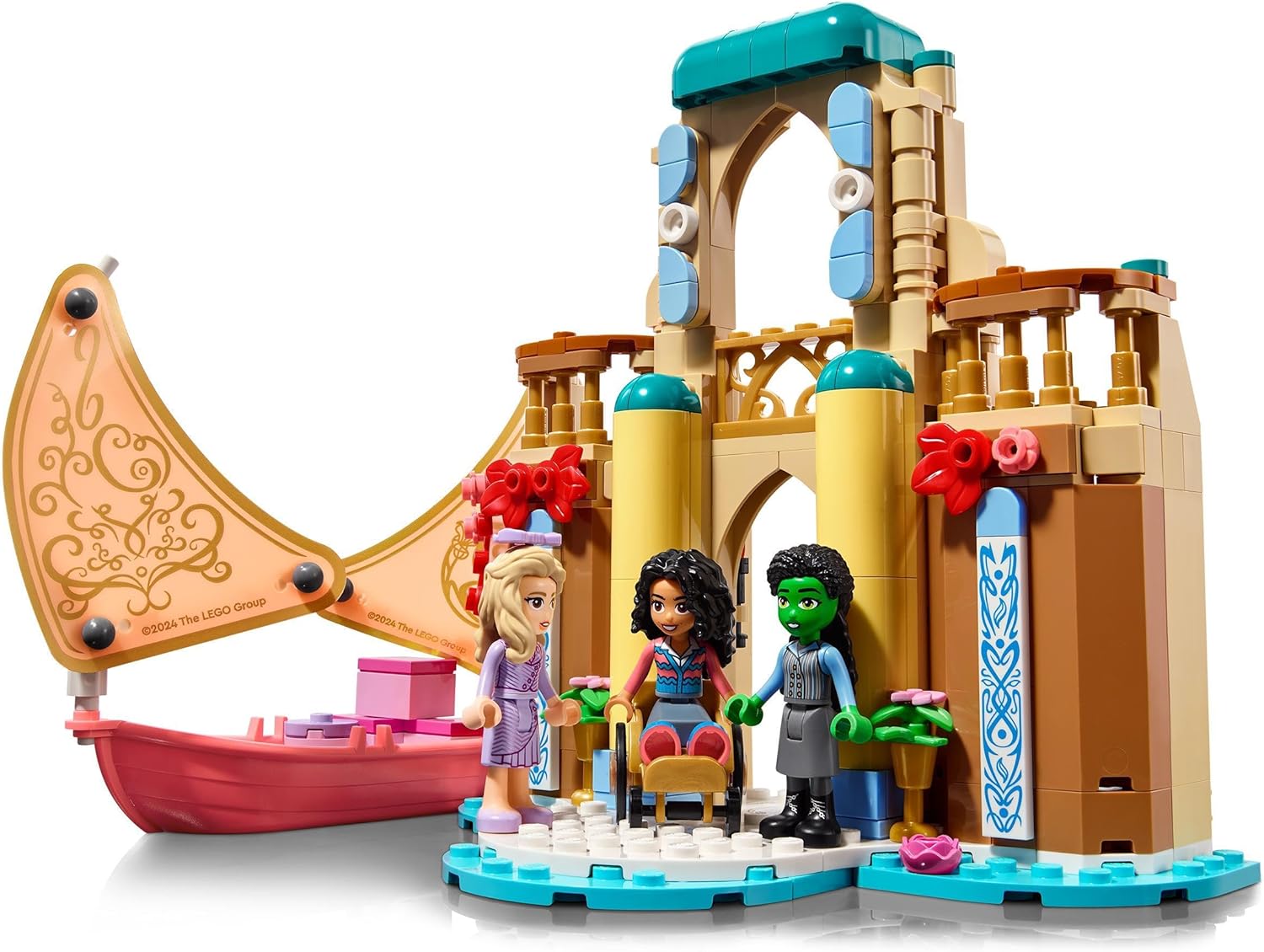 LEGO Wicked Glinda, Elphaba & Nessarose at Shiz University Building Set with Sailing Boat Toy and 3 Mini-Doll Figures, Movie Gift for 7 Plus Year Old Girls & Boys Who Love Doll’s House Playsets 75681