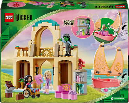 LEGO Wicked Glinda, Elphaba & Nessarose at Shiz University Building Set with Sailing Boat Toy and 3 Mini-Doll Figures, Movie Gift for 7 Plus Year Old Girls & Boys Who Love Doll’s House Playsets 75681
