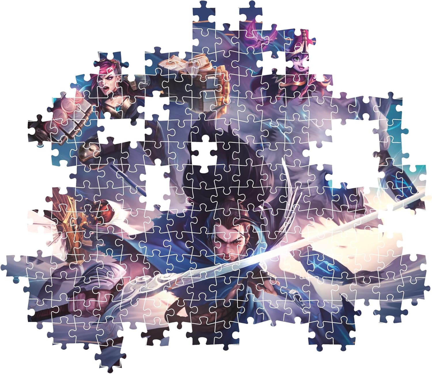 Clementoni 35560 League Of Legends Jigsaw 500 Pieces Collection, Poster Included, Puzzle for Adults 14-99 Years, Gift for Men/Women, Game, Made in Italy, Multicolor