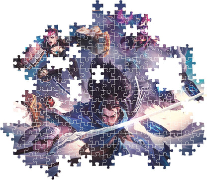 Clementoni 35560 League Of Legends Jigsaw 500 Pieces Collection, Poster Included, Puzzle for Adults 14-99 Years, Gift for Men/Women, Game, Made in Italy, Multicolor