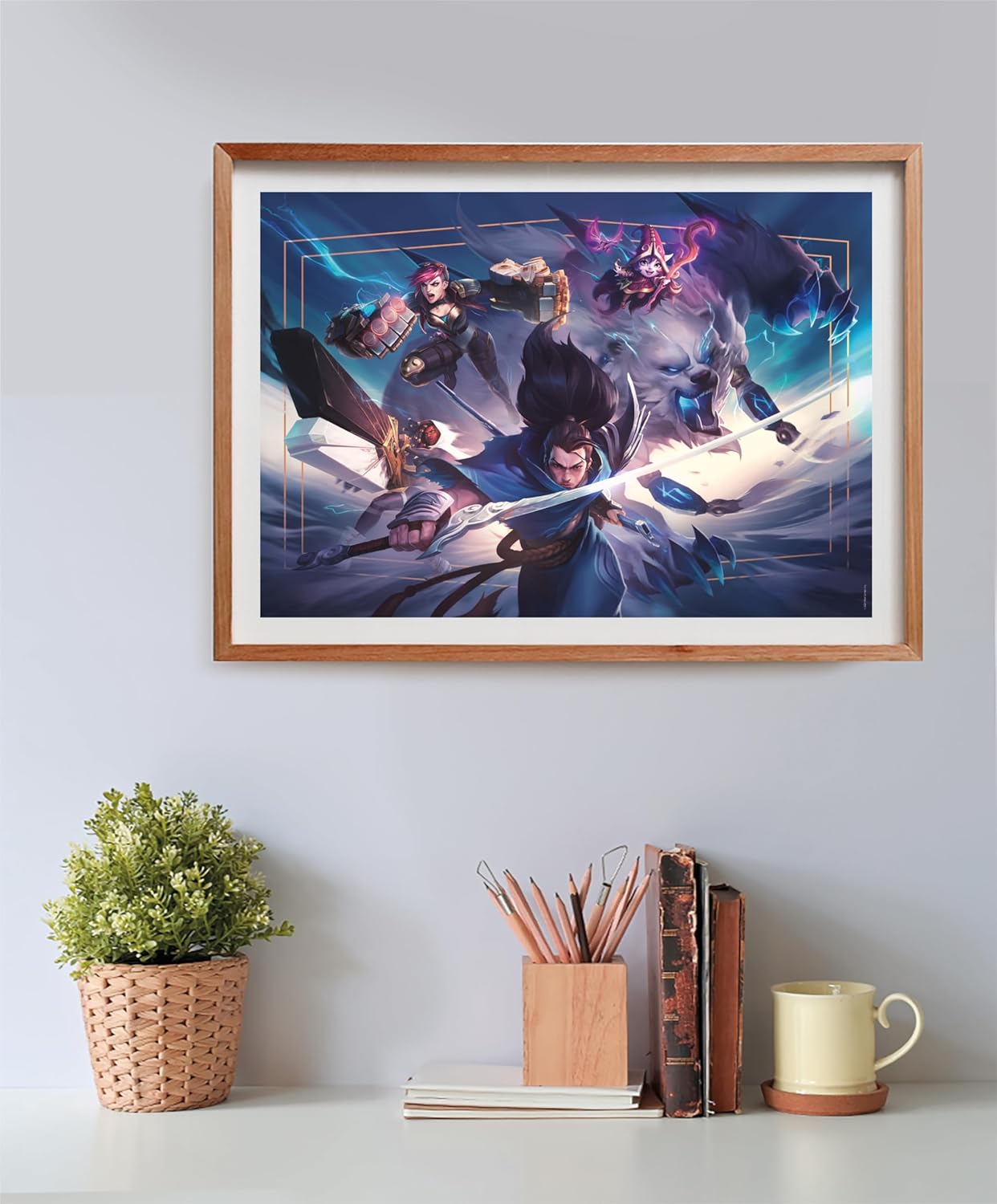 Clementoni 35560 League Of Legends Jigsaw 500 Pieces Collection, Poster Included, Puzzle for Adults 14-99 Years, Gift for Men/Women, Game, Made in Italy, Multicolor
