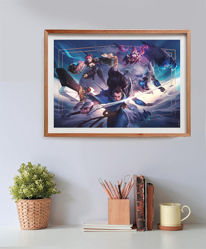 Clementoni 35560 League Of Legends Jigsaw 500 Pieces Collection, Poster Included, Puzzle for Adults 14-99 Years, Gift for Men/Women, Game, Made in Italy, Multicolor