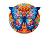Recent Toys RT5203 Jigsaw Butterfly for Adults and Kids.176 Puzzle, Large Size 30 x 28 cm with Unique Shaped Pieces. Includes Wooden Storage Gift Box and Stand