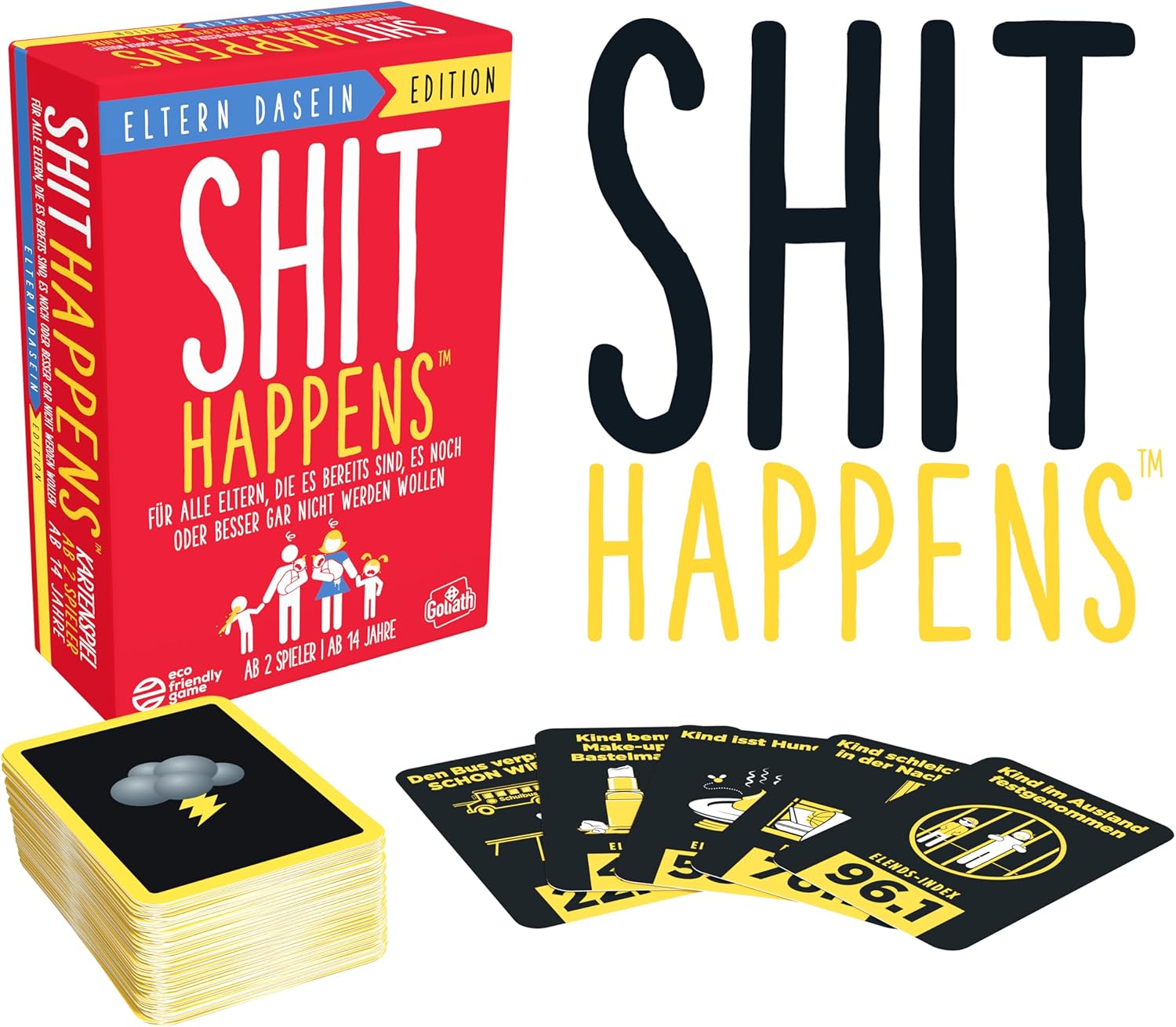 Goliath Happens Parents Dasein Edition, Card Game from 14 Years, Board Games for 2 or More Players