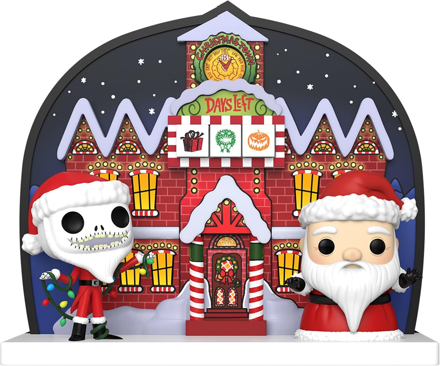 Funko Countdown Calendar: The Nightmare Before Christmas - Doppelseitig - Sammelbare Vinyl-Minifiguren - Geschenkidee - Weihnachten für Mädchen, Jungen & Kinder