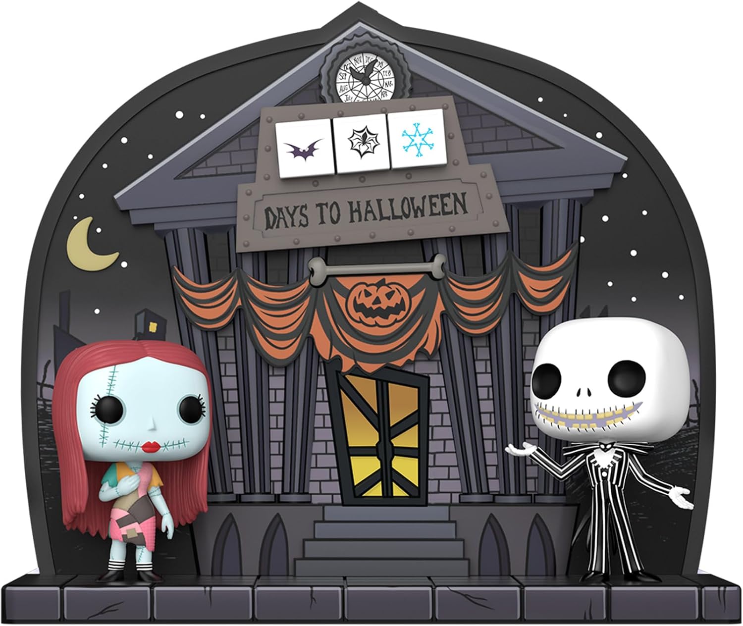 Funko Countdown Calendar: The Nightmare Before Christmas - Doppelseitig - Sammelbare Vinyl-Minifiguren - Geschenkidee - Weihnachten für Mädchen, Jungen & Kinder