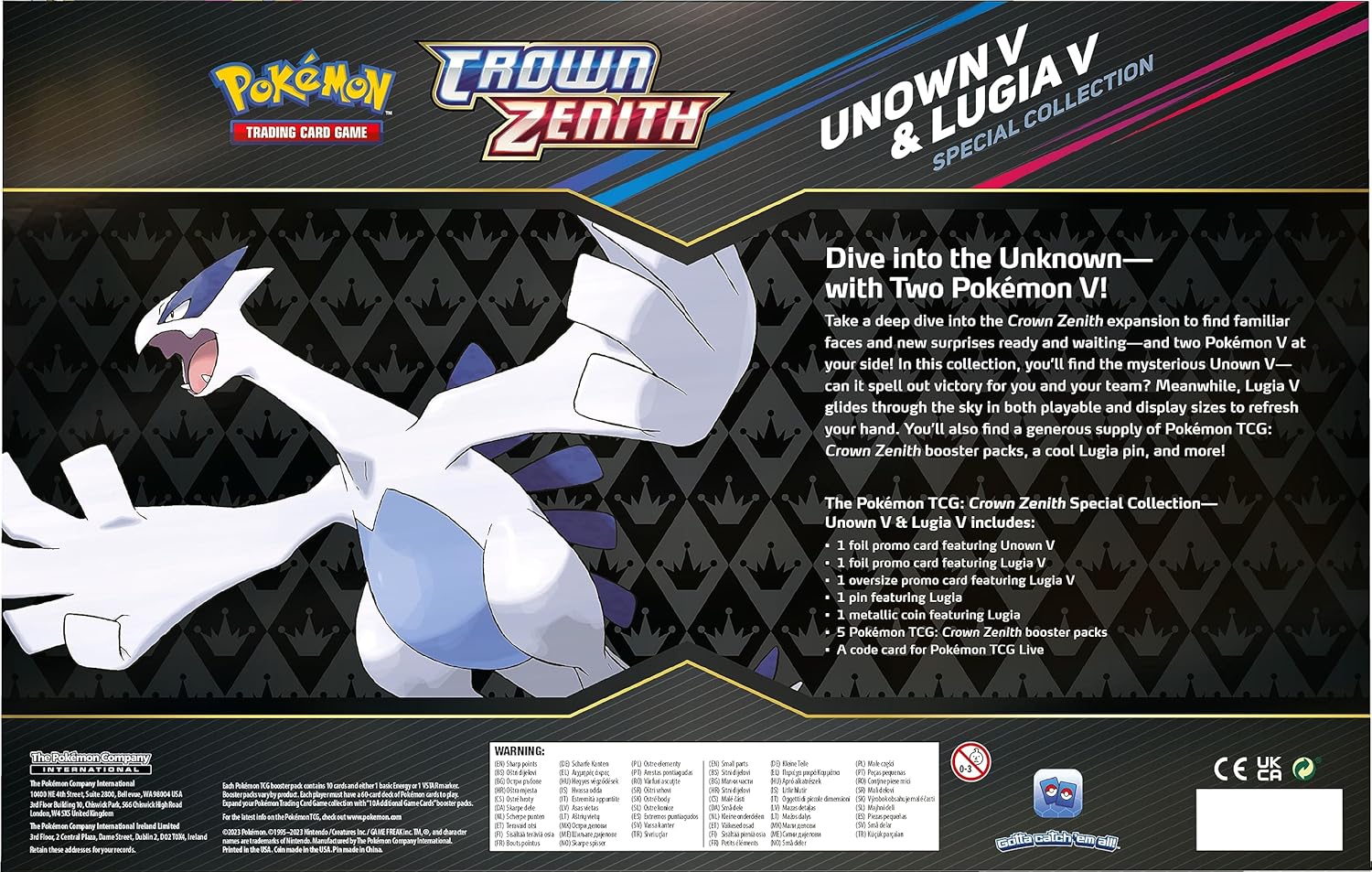 Pok?mon - Crown Zenith Special Collection - Unown & Lugia (Pok85028)