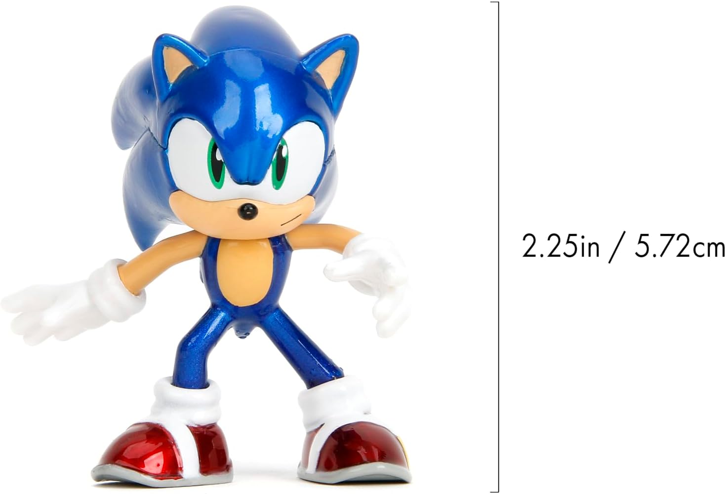 Jada SONIC THE HEDGEHOG 2.5" 4-Pack Wave 1 Die-cast Figures, playset, gift pack. Display,collect and play toys for Kids and Adults