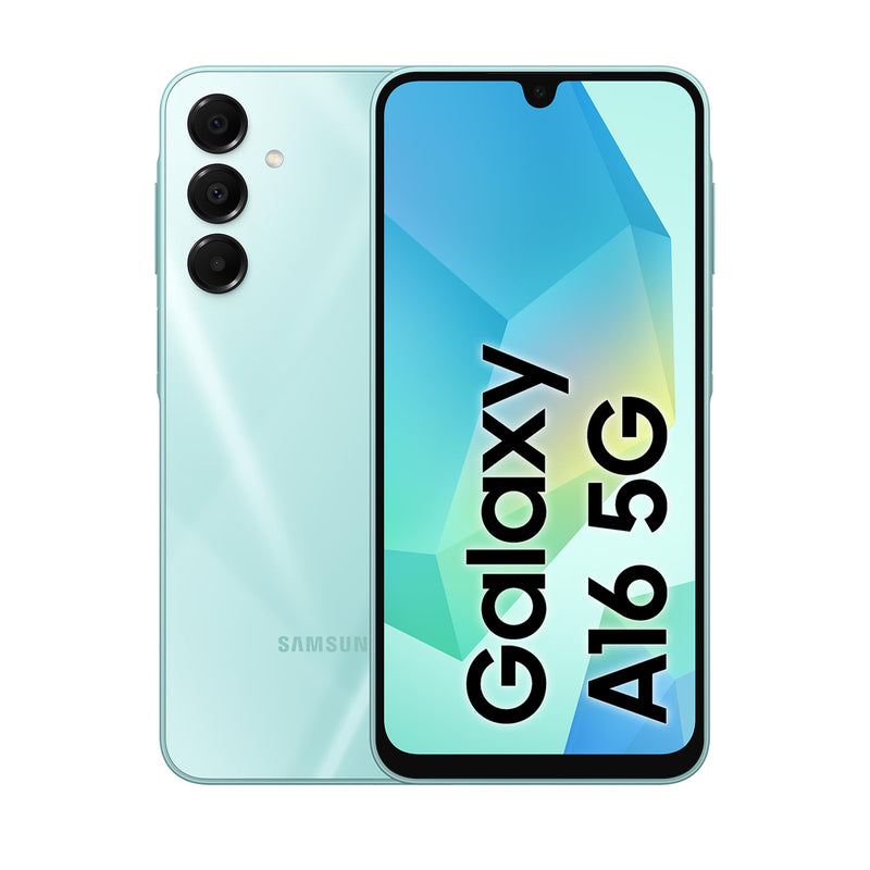 Samsung Galaxy A16 5G, Smartphone Android 14, Display Super AMOLED 6.7" FHD+, 4GB RAM, 128GB, Batteria 5.000 mAh, Resistenza IP54, memoria espandibile fino a 1.5TB, Light Green