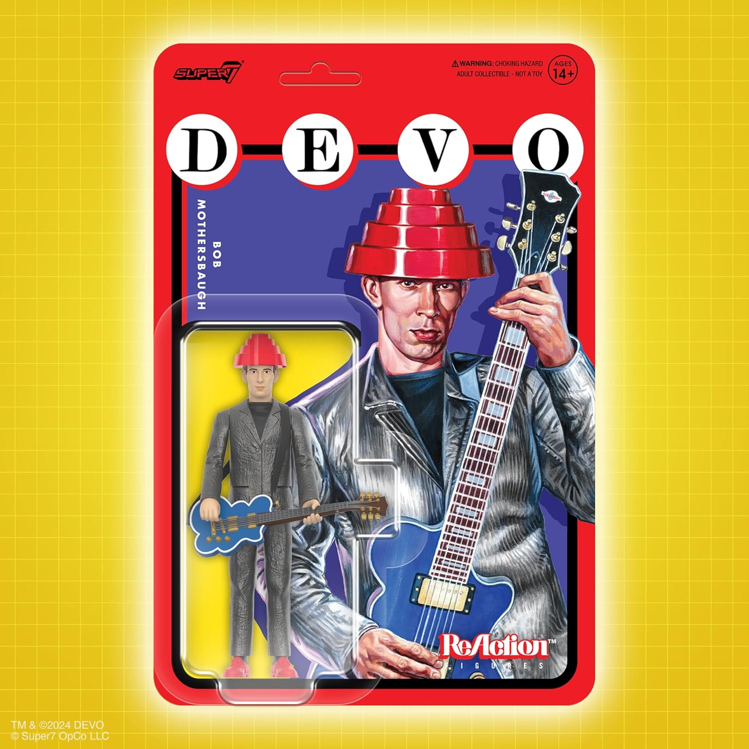 Super7 Devo Reaction Figures Wave 04 - Bob Mothersbaugh (The Girl U Want) Action Figure