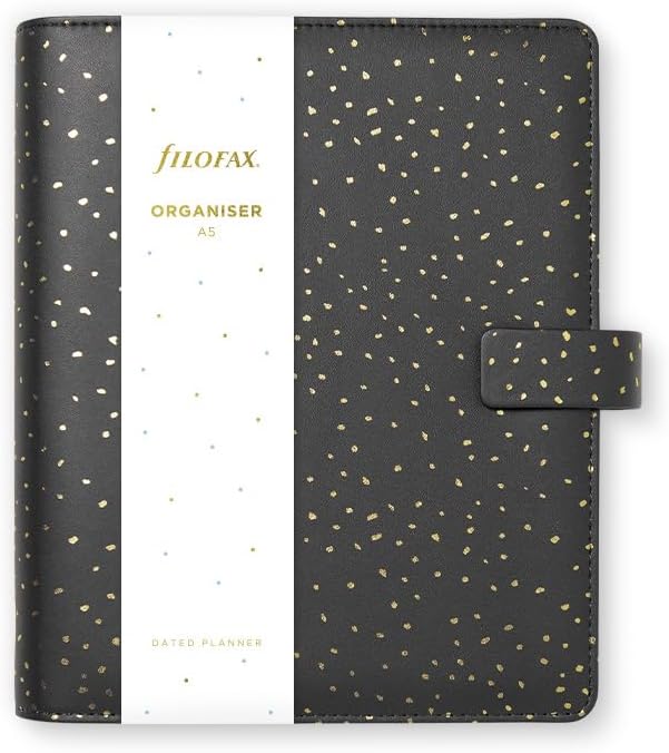 Filofax A5 Confetti Organiser - Charcoal