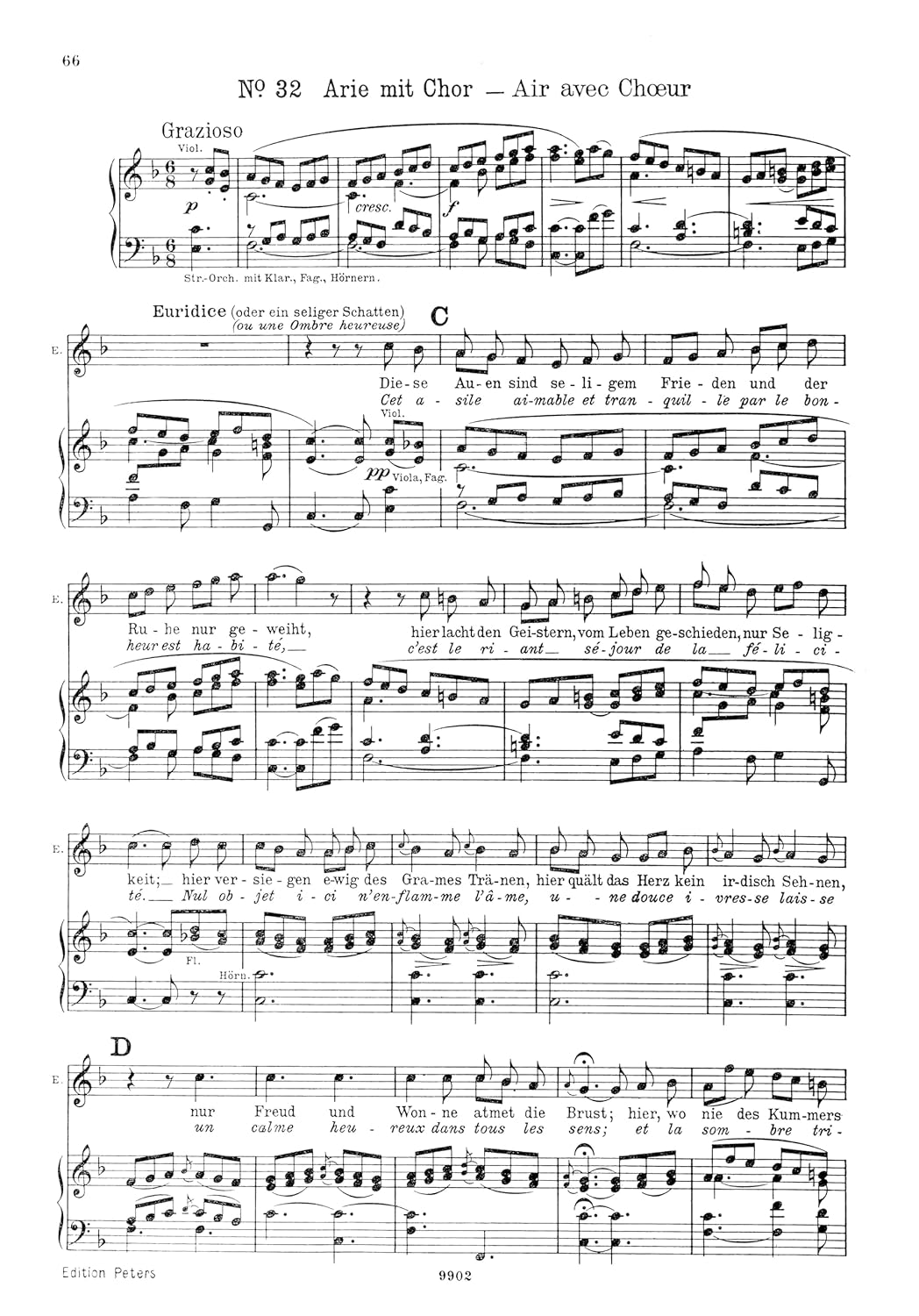 Gluck: Orpheus (Mixed Voice Choir and Piano) (EP54A)