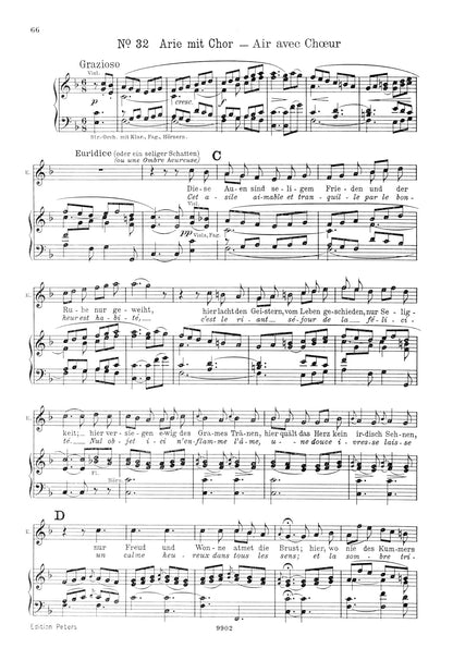 Gluck: Orpheus (Mixed Voice Choir and Piano) (EP54A)