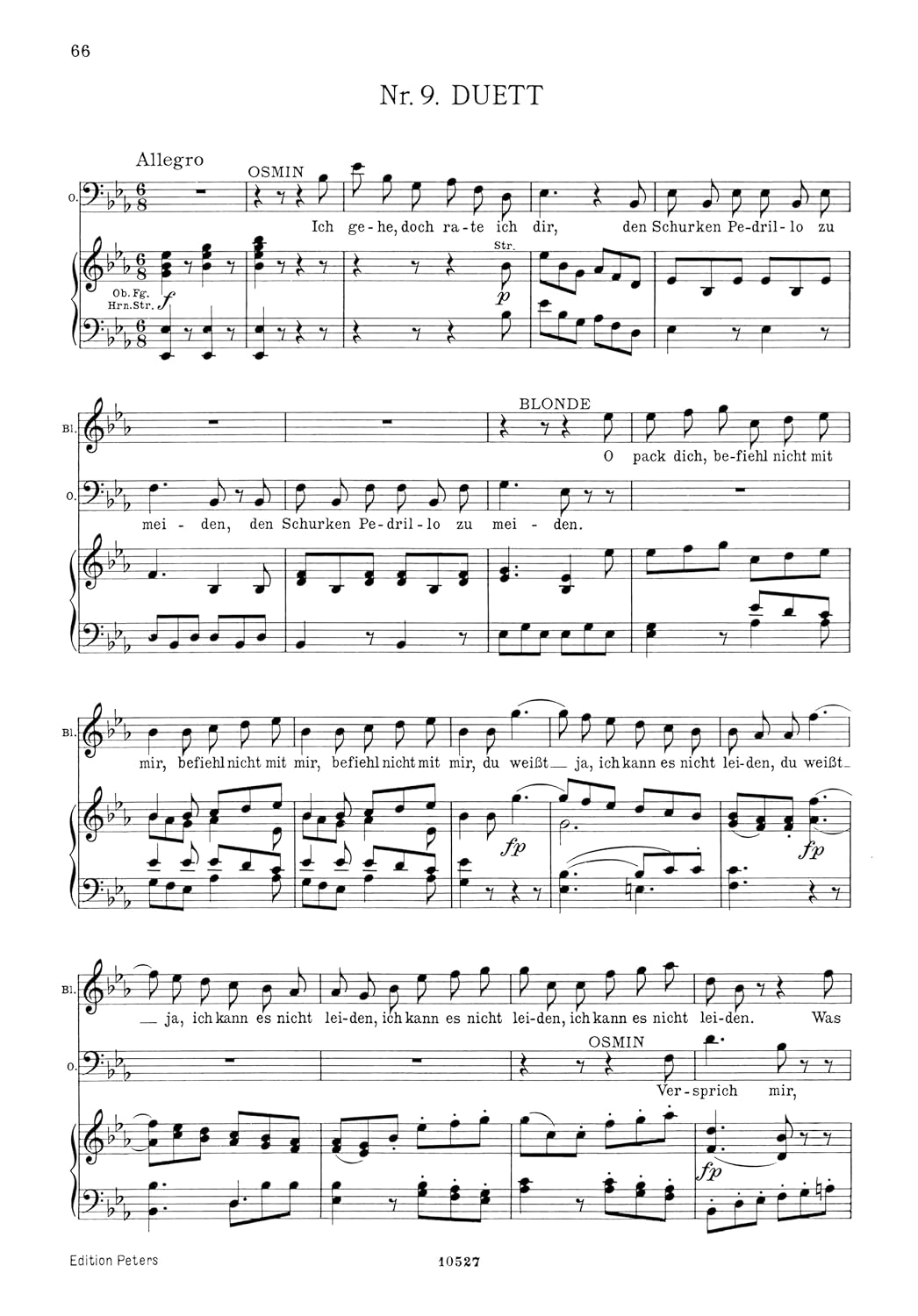 Mozart: Entführung aus dem Serail/Il Seraglio (Vocal Score) (EP745)