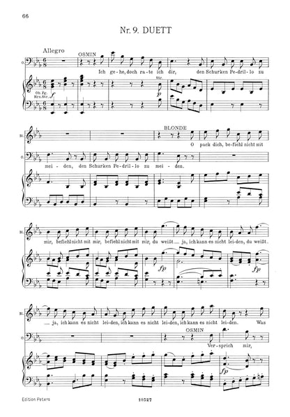 Mozart: Entführung aus dem Serail/Il Seraglio (Vocal Score) (EP745)