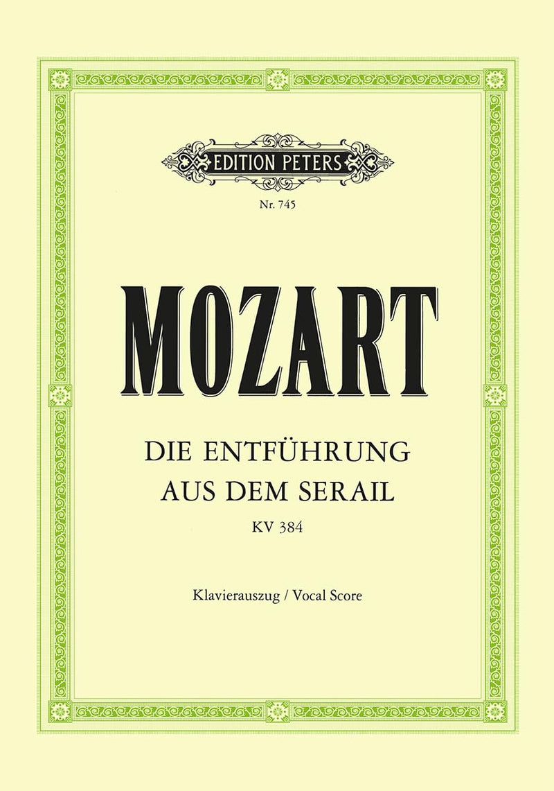 Mozart: Entführung aus dem Serail/Il Seraglio (Vocal Score) (EP745)