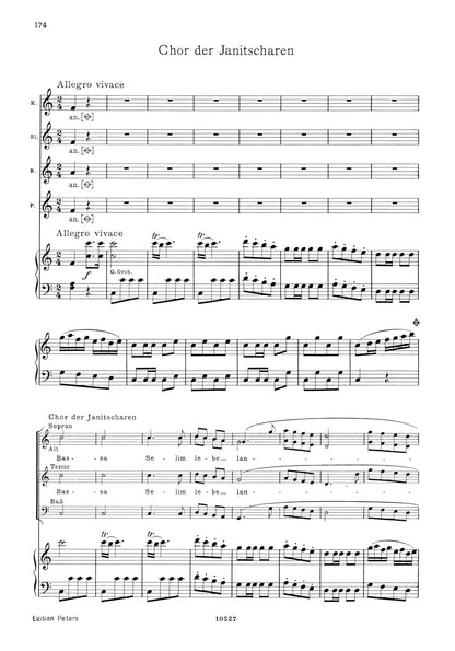 Mozart: Entführung aus dem Serail/Il Seraglio (Vocal Score) (EP745)