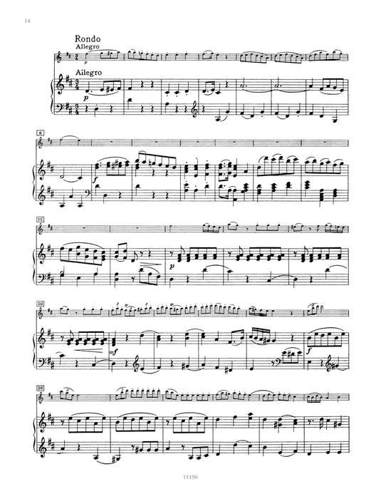 Mozart: Concerto No. 2 in D K211 (Violin and Piano) (EP2193F)