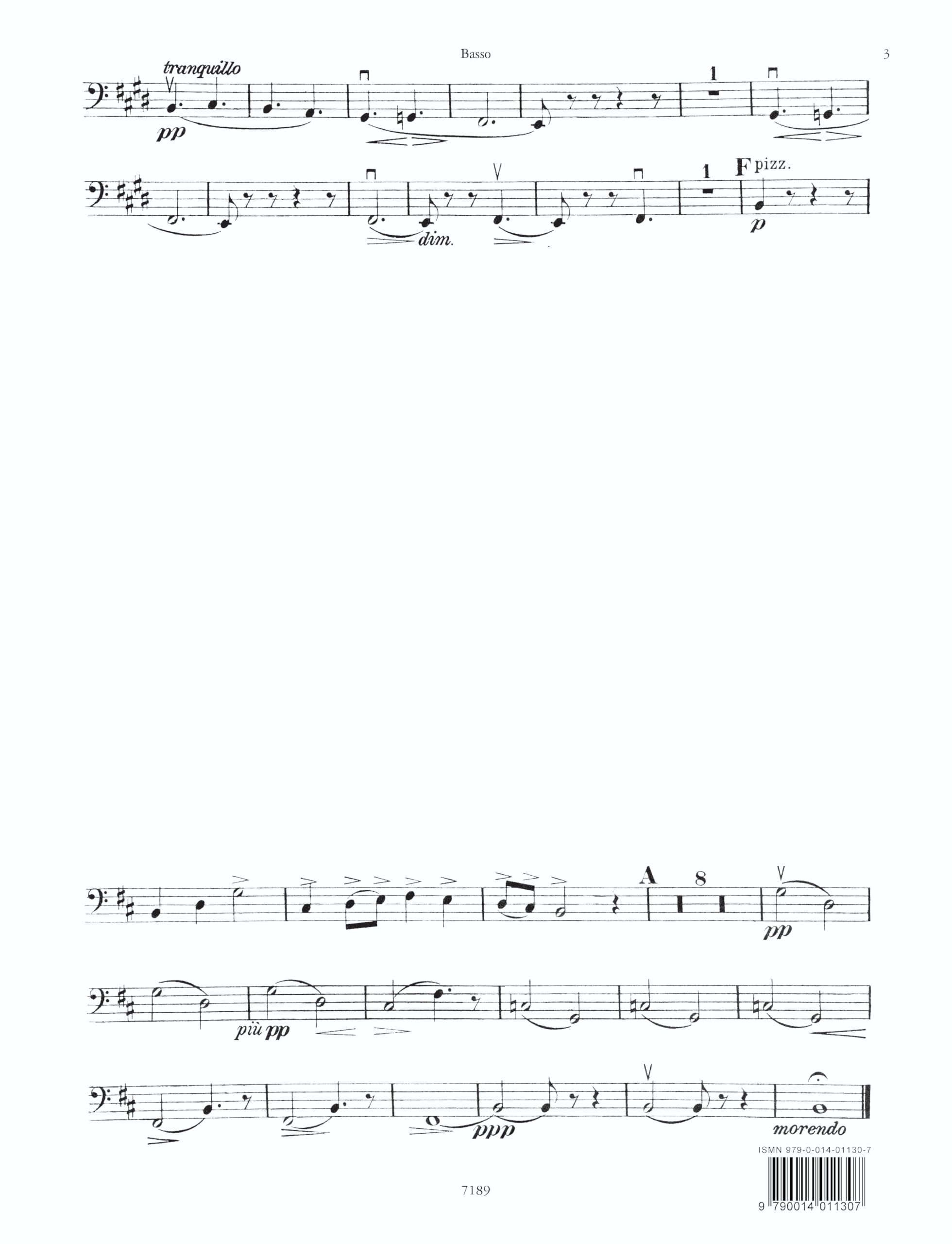 Peer Gynt Suite No1 Op 46 Bass