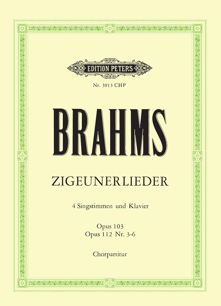 Brahms: Zigeunerlieder (Choral Score) (EP3913-CHP)
