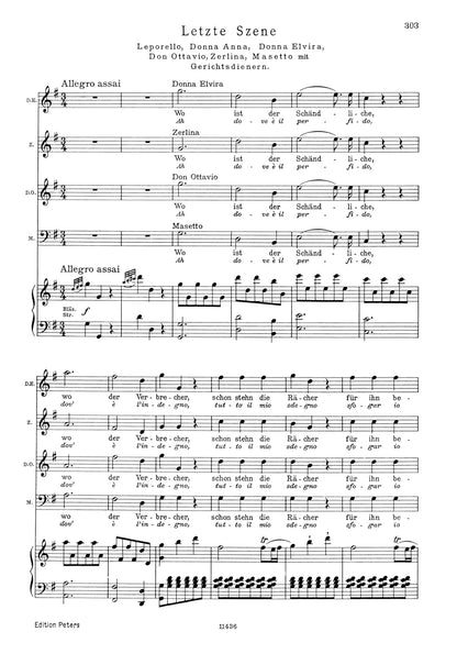 Mozart: Don Giovanni (Vocal Score) (EP4473): Dramma giocoso in zwei Akten / Klavierauszug (partiefähig!)