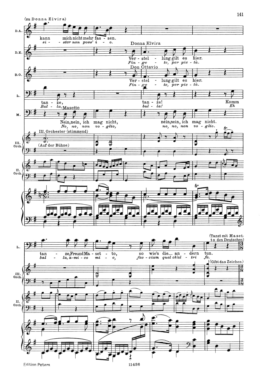 Mozart: Don Giovanni (Vocal Score) (EP4473): Dramma giocoso in zwei Akten / Klavierauszug (partiefähig!)
