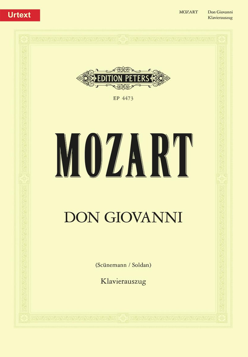 Mozart: Don Giovanni (Vocal Score) (EP4473): Dramma giocoso in zwei Akten / Klavierauszug (partiefähig!)