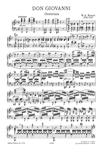 Mozart: Don Giovanni (Vocal Score) (EP4473): Dramma giocoso in zwei Akten / Klavierauszug (partiefähig!)
