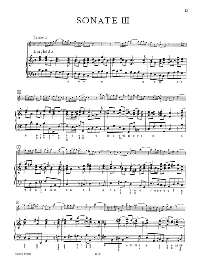 Handel: 4 Sonatas (Recorder (or Violin) and Basso Continuo) (EP4552)