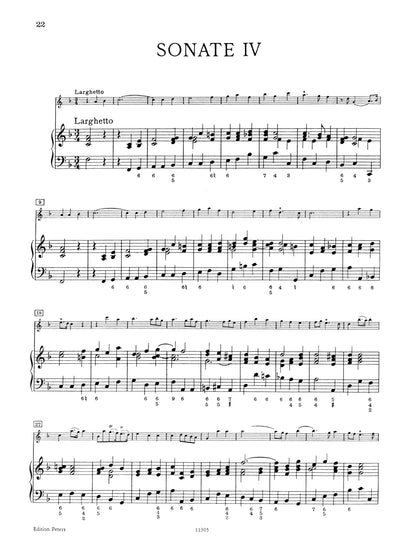 Handel: 4 Sonatas (Recorder (or Violin) and Basso Continuo) (EP4552)