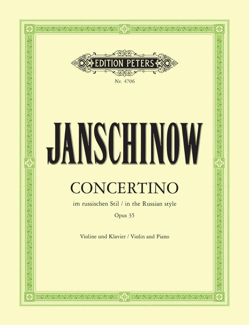 CONCERTINO OP.35 ALTO: Ausgabe für Violine und Klavier