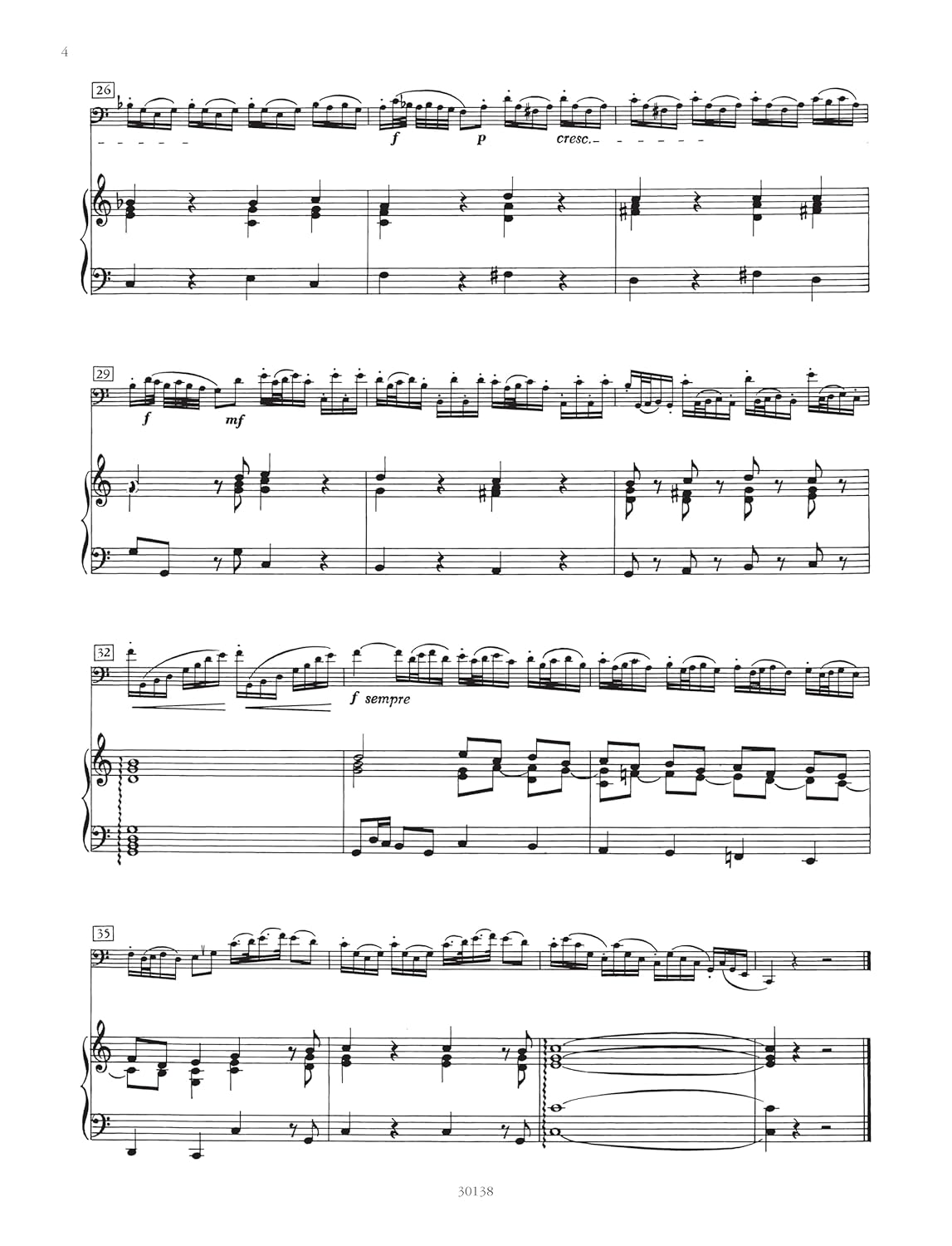 Fasch: Sonata C Major(Harpsichord or Piano and Viola da Gamba or Cello) (EP5893)