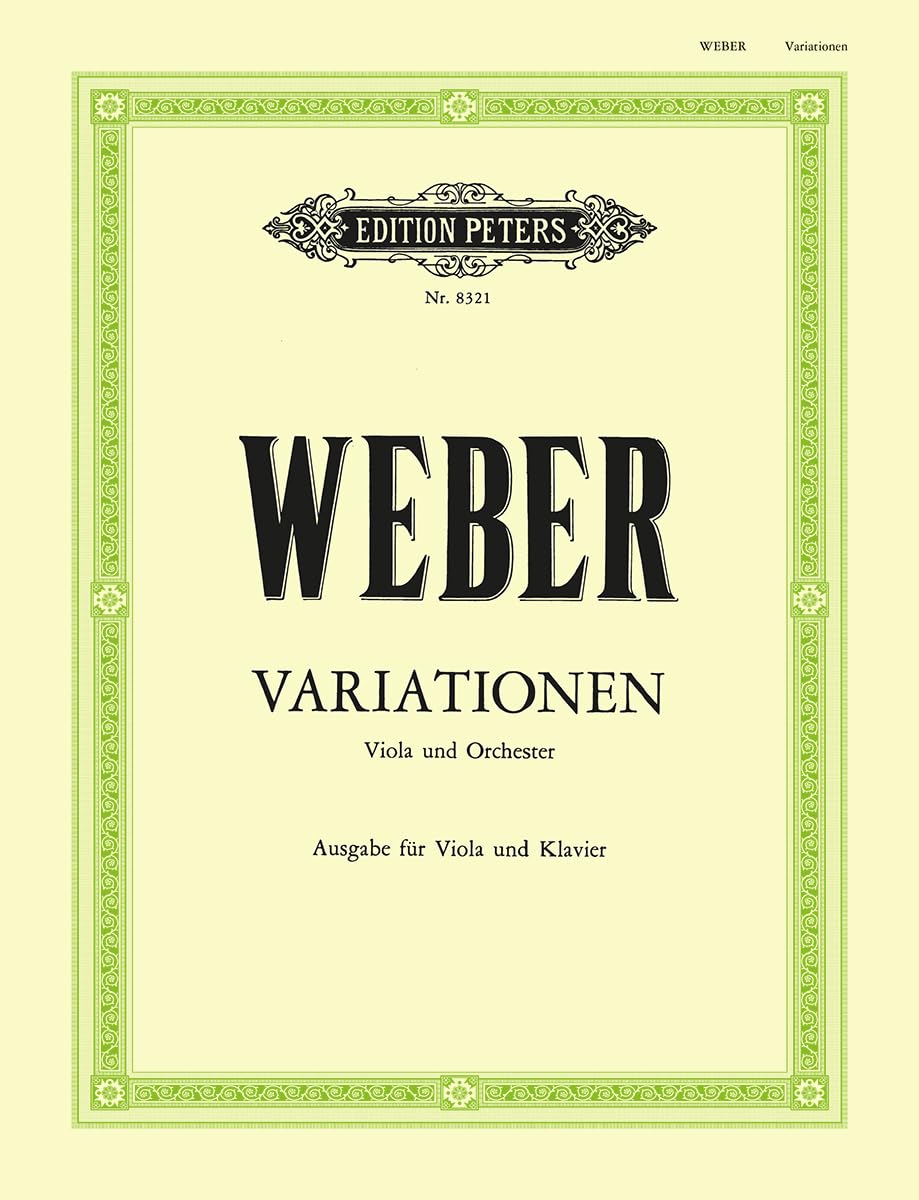 Weber: Variationen (viola and piano) (EP8321)