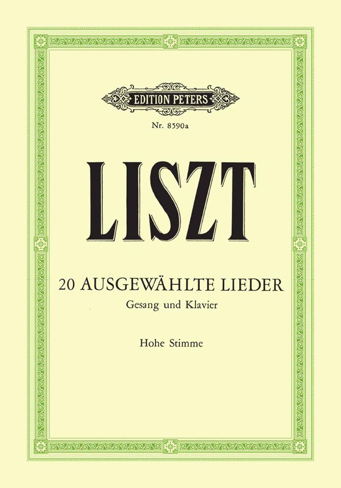 Liszt: 20 Selected Songs (High Voice and Piano) (EP8590A)