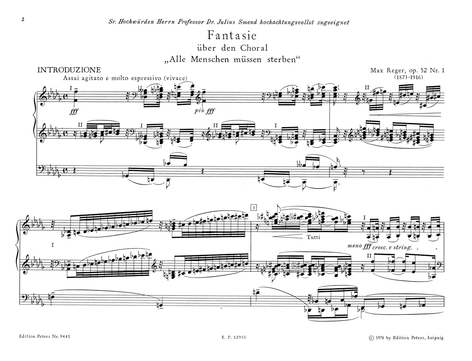 Choral Fantasies Op 52 Nos1 2 & 3