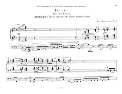 Choral Fantasies Op 52 Nos1 2 & 3