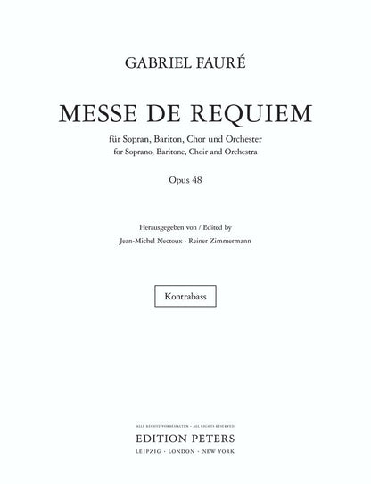 Requiem Op 48 Double Base Part