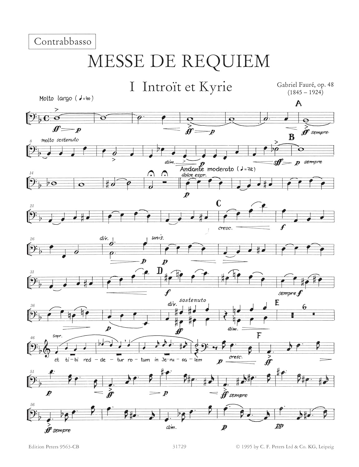 Requiem Op 48 Double Base Part