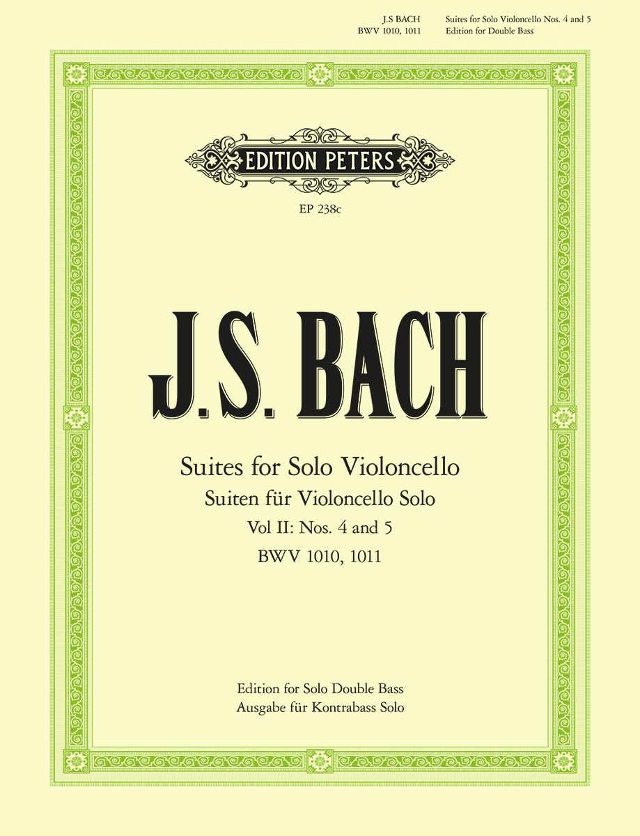 Bach: 6 Solo Cello Suites BWV 1007-–1012 Vol.2 (EP238C)