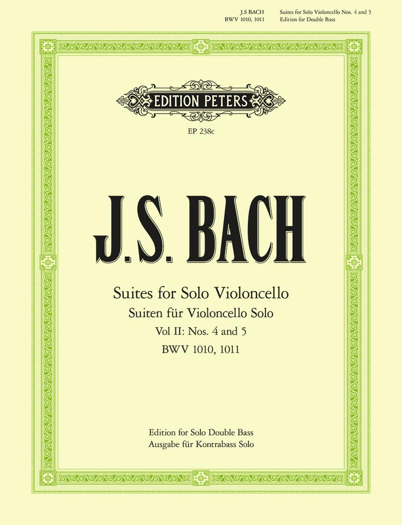 Bach: 6 Solo Cello Suites BWV 1007-–1012 Vol.2 (EP238C)