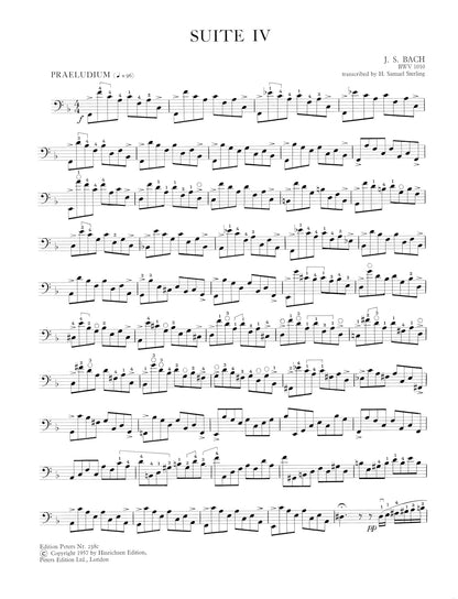Bach: 6 Solo Cello Suites BWV 1007-–1012 Vol.2 (EP238C)