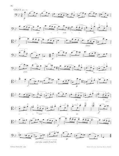 Bach: 6 Solo Cello Suites BWV 1007-–1012 Vol.2 (EP238C)